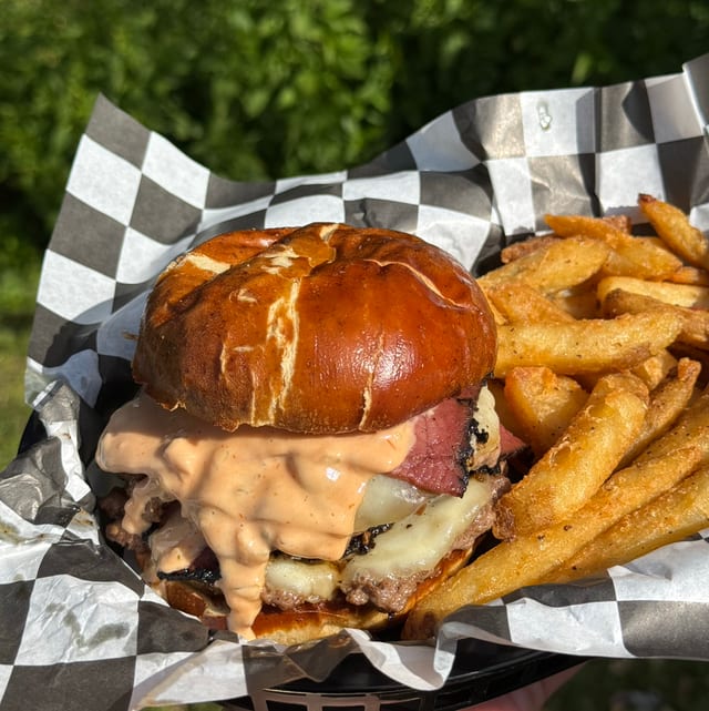 Weekly Special: Pastrami Smash Burger.