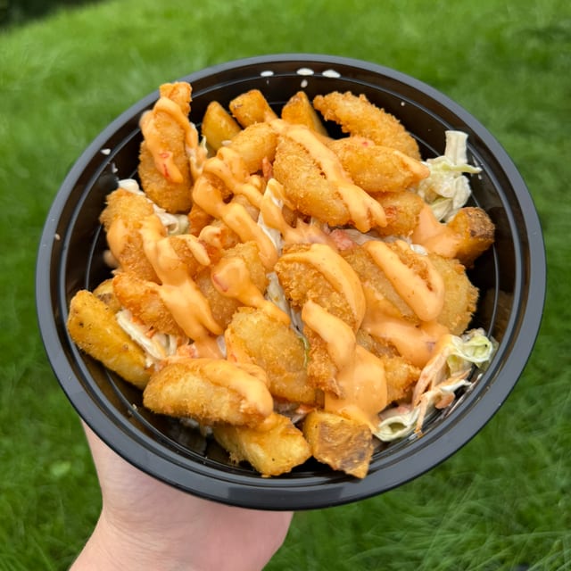Weekly Special: Bang Bang Shrimp Bowl.