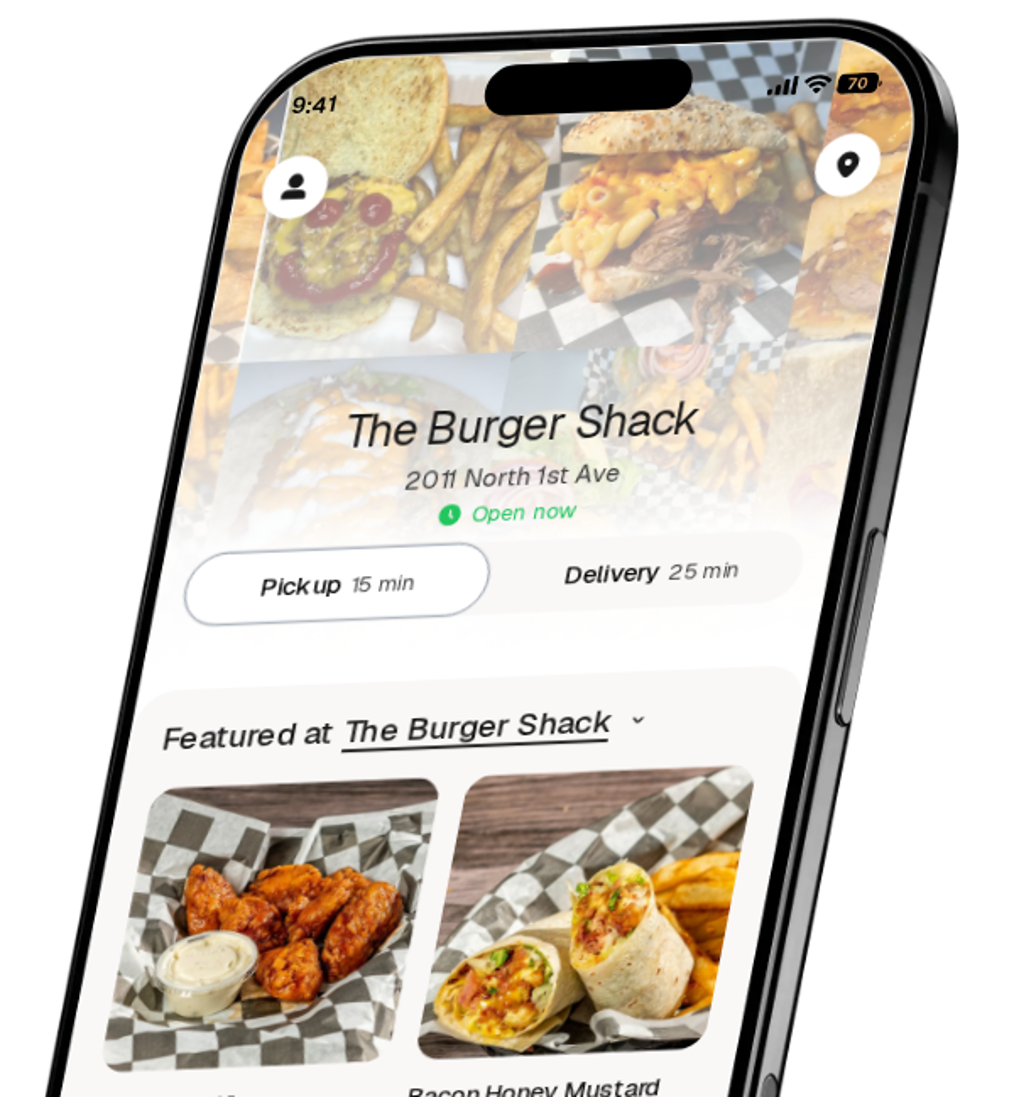 The Burger Shack app preview