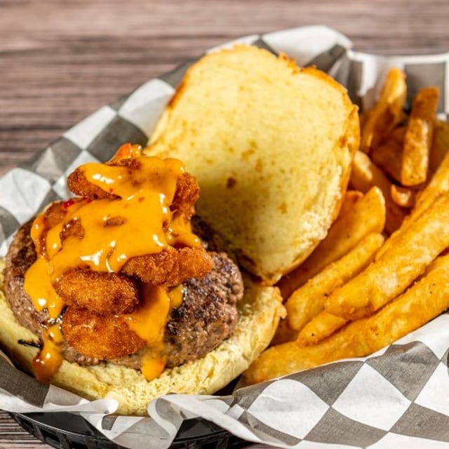 Bang Bang Shrimp Burger.