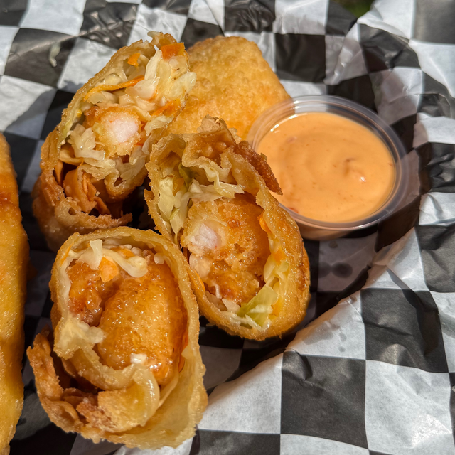 Bang Bang Shrimp Egg Rolls.